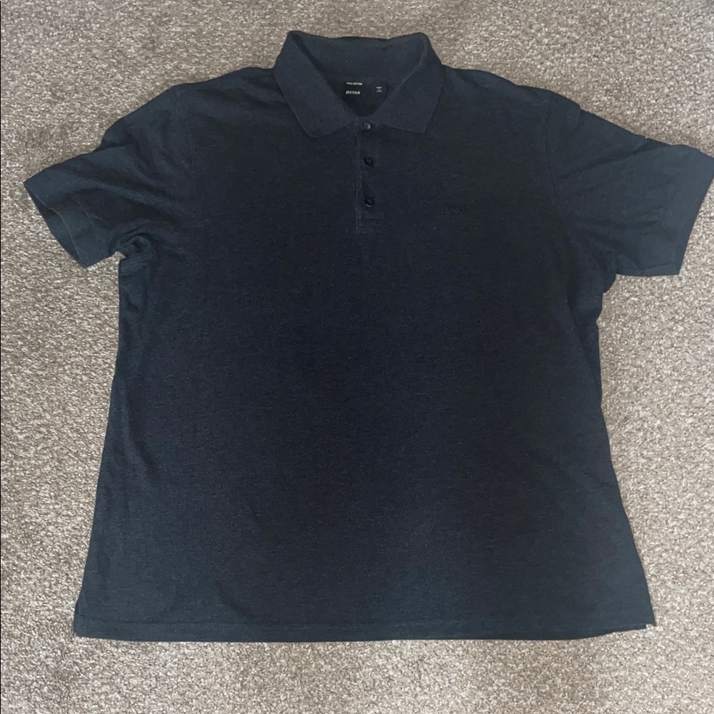 Boss Charcoal Polo Shirt